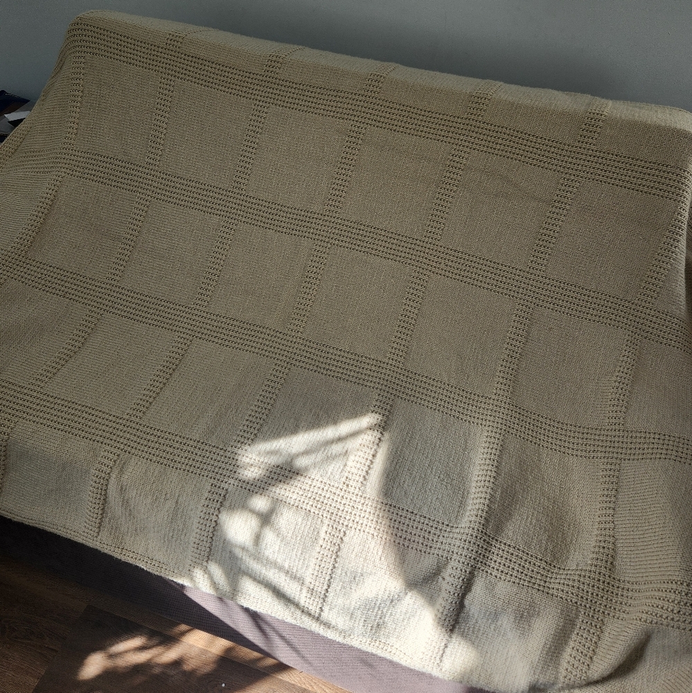 New, Just Knitted Large Twin Size Blanket